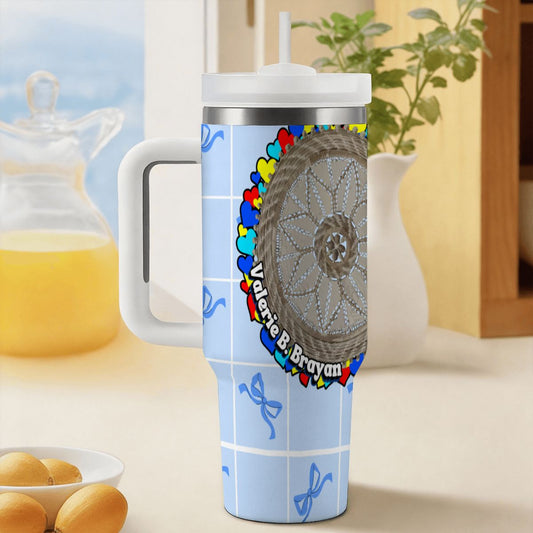 Autism Awareness Puzzle - Blue Bow